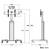 CHIEF ディスプレイスタンド 大型・1画面用 キャスタータイプ 耐荷重90.4kg 42〜86インチ対応 ディスプレイスタンド 大型・1画面用 キャスタータイプ 耐荷重90.4kg 42〜86インチ対応 LPAU 画像2