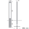 遠藤照明 LED庭園灯 防雨形 BLOCK70 白熱球40W形相当 非調光 ナチュラルホワイト(4000K) 高さ900mm LED庭園灯 防雨形 BLOCK70 白熱球40W形相当 非調光 ナチュラルホワイト(4000K) 高さ900mm ERL8118SA 画像2