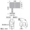 遠藤照明 LEDスポットライト 防湿・防雨形 フレンジタイプ D300タイプ CDM-T70W相当 狭角配光 非調光 電球色 シルバーメタリック LEDスポットライト 防湿・防雨形 フレンジタイプ D300タイプ CDM-T70W相当 狭角配光 非調光 電球色 シルバーメタリック ERS5240SA 画像2