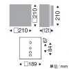 遠藤照明 LEDブラケットライト 防湿・防雨形 Disk75 白熱球40W形相当 GX53-1a口金 ランプ別売 壁面・天井面取付兼用 LEDブラケットライト 防湿・防雨形 Disk75 白熱球40W形相当 GX53-1a口金 ランプ別売 壁面・天井面取付兼用 ERG5079W 画像2