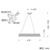 遠藤照明 【生産完了品】LEDペンダントライト フレンジタイプ 白熱球150W形相当 非調光 電球色 LEDペンダントライト フレンジタイプ 白熱球150W形相当 非調光 電球色 ERP7316W 画像2