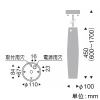 遠藤照明 LEDペンダントライト フレンジタイプ フロストクリプトン球25W形×1相当 調光対応 E17口金 ランプ別売 巾φ100mm 乳白 LEDペンダントライト フレンジタイプ フロストクリプトン球25W形×1相当 調光対応 E17口金 ランプ別売 巾φ100mm 乳白 ERP7164MB 画像2