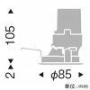 遠藤照明 LEDグレアレスダウンライト 900TYPE FHT32W相当 埋込穴φ75mm ウォールウォッシュ配光 調光調色 昼光色〜電球色 電源別売 白 LEDグレアレスダウンライト 900TYPE FHT32W相当 埋込穴φ75mm ウォールウォッシュ配光 調光調色 昼光色〜電球色 電源別売 白 ERD8484W 画像2