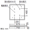 遠藤照明 LEDスクエアベースライト 埋込/直付兼用 下面開放形 Cチャンネル回避型 600シリーズ 10000lmタイプ FHP45W×4相当 非調光 昼白色 電源外付 LEDスクエアベースライト 埋込/直付兼用 下面開放形 Cチャンネル回避型 600シリーズ 10000lmタイプ FHP45W×4相当 非調光 昼白色 電源外付 ERK9907W+RA-658NB*3 画像2