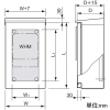 パナソニック WHM収納用キャビネット 屋外用 屋根付き 木製基板付 全電力管内用 WHMスペース2窓 ヨコ300×タテ1030mm WHM収納用キャビネット 屋外用 屋根付き 木製基板付 全電力管内用 WHMスペース2窓 ヨコ300×タテ1030mm BOW702VW 画像2