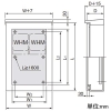 パナソニック 引込開閉器盤用キャビネット 1扉タイプ 屋外用 屋根付き 木製基板付 全電力管内用 WHMスペース1窓 ヨコ500×タテ1030mm 引込開閉器盤用キャビネット 1扉タイプ 屋外用 屋根付き 木製基板付 全電力管内用 WHMスペース1窓 ヨコ500×タテ1030mm BOP71561VW 画像2