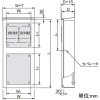 パナソニック 引込開閉器盤用キャビネット 屋外用 屋根付き 木製基板付 全電力管内用 WHMスペース1窓 ヨコ600×タテ1530mm 引込開閉器盤用キャビネット 屋外用 屋根付き 木製基板付 全電力管内用 WHMスペース1窓 ヨコ600×タテ1530mm BOP71610VW 画像2