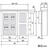 パナソニック 【受注生産品】集合計器盤用キャビネット 屋外用 一般電力管内 屋根なし 木製基板付 12窓 WHMスペース30A ヨコ1200×タテ1300mm 【受注生産品】集合計器盤用キャビネット 屋外用 一般電力管内 屋根なし 木製基板付 12窓 WHMスペース30A ヨコ1200×タテ1300mm BOG812VW 画像4