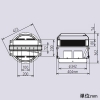 日立 【生産完了品】【受注生産品】高天井用LED器具 特殊環境対応 防湿・防雨形 オイルミスト・粉じん対応 水銀ランプ700クラス 初期照度補正形 中角 昼白色 【受注生産品】高天井用LED器具 特殊環境対応 防湿・防雨形 オイルミスト・粉じん対応 水銀ランプ700クラス 初期照度補正形 中角 昼白色 WGMTE2803NN-J14A 画像2