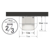 遠藤照明 LEDデザインベースライト 《リニア50》 直付タイプ 長さ1200mmタイプ 5200lmタイプ 無線調光 昼白色 LEDデザインベースライト 《リニア50》 直付タイプ 長さ1200mmタイプ 5200lmタイプ 無線調光 昼白色 ERK9940W+FAD-747NA 画像2