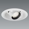 遠藤照明 LEDユニバーサルダウンライト 幅広枠タイプ 1600TYPE CDM-TC35W器具相当 埋込穴φ150mm 広角配光 非調光 温白色 ERD7356W+RX-359N