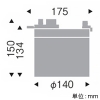 遠藤照明 LEDシーリングダウンライト プラグタイプ Disk150/100/75 FHT42/32/24W器具相当 調光対応 GX53-1a口金 ランプ別売 白 LEDシーリングダウンライト プラグタイプ Disk150/100/75 FHT42/32/24W器具相当 調光対応 GX53-1a口金 ランプ別売 白 ERG5620W 画像2