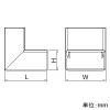 マサル工業 内マガリ 130×60型 クリーム 《エムケーダクト付属品》 内マガリ 130×60型 クリーム 《エムケーダクト付属品》 MDU1365 画像3