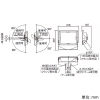 パナソニック LED投光器 小型タイプ 防噴流・耐塵型 水銀灯250形・CDM-TD150形相当 ワイド配光 非調光 昼白色 ミディアムグレーメタリック LED投光器 小型タイプ 防噴流・耐塵型 水銀灯250形・CDM-TD150形相当 ワイド配光 非調光 昼白色 ミディアムグレーメタリック NYS15271LE9 画像3