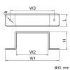 マサル工業 固定バンド 130×60型 グレー 《エムケーダクト付属品》 固定バンド 130×60型 グレー 《エムケーダクト付属品》 MDA1361 画像3