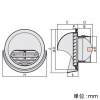 バクマ工業 【受注生産品】丸型フード付換気口 防火ダンパー付 水切り付 アミ付 10メッシュ ステンレス製 シルバーメタリックライト 150φ用 【受注生産品】丸型フード付換気口 防火ダンパー付 水切り付 アミ付 10メッシュ ステンレス製 シルバーメタリックライト 150φ用 KBD-150MVL2-A10 画像2