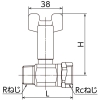 オンダ製作所 BS3型 R3/4×Rc3/4 BS3型 R3/4×Rc3/4 BS3-20 画像2