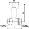 オンダ製作所 BS5型 Rc1/2×Rc1/2 BS5型 Rc1/2×Rc1/2 BS5-13 画像2