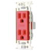明工社 ML接地ダブルコンセント 接地分離形 15A 125V 赤 ML1287R