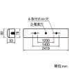 オーデリック LEDベースライト ≪LED-LINE≫ 高演色LED 直付型 110形 トラフ型 10000lmタイプ FLR110W×2灯相当 LEDユニット型 昼白色 非調光タイプ LEDベースライト ≪LED-LINE≫ 高演色LED 直付型 110形 トラフ型 10000lmタイプ FLR110W×2灯相当 LEDユニット型 昼白色 非調光タイプ XL501009R2B 画像2