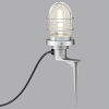 オーデリック LEDガーデンライト 防雨型 高演色LED 白熱灯器具40W相当 LED電球クリアミニクリプトン形 口金E17 電球色 プラグ付キャブタイヤケーブル5m マットシルバー OG043392LR