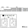 アメリカン電機 【受注生産品】0Uコンセントバー スリムタイプ IEC C-13×18個口+IEC C-19×2個口 20A入力 接地形2P 20A 250V 圧着端子式 【受注生産品】0Uコンセントバー スリムタイプ IEC C-13×18個口+IEC C-19×2個口 20A入力 接地形2P 20A 250V 圧着端子式 HA9200LVS 画像2