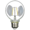 東西電気産業 LEDフィラメント電球 ボール形 G形 クリア E26口金 2700K 調光対応 白熱電球25W相当 TZG70E26C-2-100/27
