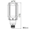 岩崎電気 【生産完了品】LEDランプ ≪LEDioc LEDライトバルブ≫ 24W 水銀ランプ100W相当 ユニバーサル点灯 電球色 E26口金 LEDランプ ≪LEDioc LEDライトバルブ≫ 24W 水銀ランプ100W相当 ユニバーサル点灯 電球色 E26口金 LDTS24L-G 画像2