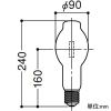 岩崎電気 セラミックメタルハライドランプ ≪FECセラルクスエースPRO2≫ 垂直点灯形 150W FECスタータ内蔵形 BUD形 透明形 白色 E39口金 セラミックメタルハライドランプ ≪FECセラルクスエースPRO2≫ 垂直点灯形 150W FECスタータ内蔵形 BUD形 透明形 白色 E39口金 M150CLSP2-W/BUD 画像2