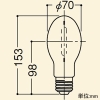 岩崎電気 高圧ナトリウムランプ ≪FECサンルクスエース≫ 70W FECスタータ内蔵形 透明形 E26口金 高圧ナトリウムランプ ≪FECサンルクスエース≫ 70W FECスタータ内蔵形 透明形 E26口金 NH70LS 画像2