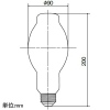 岩崎電気 LEDランプ ≪LEDioc LEDライトバルブG≫ 15W 水銀ランプ80W相当 ユニバーサル点灯 昼白色 E26口金 LEDランプ ≪LEDioc LEDライトバルブG≫ 15W 水銀ランプ80W相当 ユニバーサル点灯 昼白色 E26口金 LDS15N-G/G 画像2