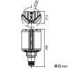 岩崎電気 LEDランプ ≪LEDioc LEDライトバルブS≫ 62W 水銀ランプ250W相当 水平点灯・上向き点灯 昼白色 E39口金 LEDランプ ≪LEDioc LEDライトバルブS≫ 62W 水銀ランプ250W相当 水平点灯・上向き点灯 昼白色 E39口金 LDFS62N-G-E39D 画像2