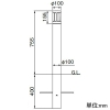 岩崎電気 【生産完了品】アプローチライト ≪LEDioc APPROACH≫ 屋外用 100V用 全方向配光 電球色 アプローチライト ≪LEDioc APPROACH≫ 屋外用 100V用 全方向配光 電球色 EGL1028SA1LW 画像2