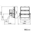 岩崎電気 LED投光器 ≪LEDioc FLOOD AVANT≫ 屋外専用 重耐塩仕様 400クラス メタルハライドランプ1000W相当 狭角タイプ 昼白色 初期照度補正機能付 LED投光器 ≪LEDioc FLOOD AVANT≫ 屋外専用 重耐塩仕様 400クラス メタルハライドランプ1000W相当 狭角タイプ 昼白色 初期照度補正機能付 E39001N/NSAJ2 画像2