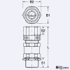岩崎電気 ケーブルグランド 保護管接続用 屋内・屋外用 耐圧パッキン式 適合ケーブル17〜19mm 適合電線管28(G1) ケーブルグランド 保護管接続用 屋内・屋外用 耐圧パッキン式 適合ケーブル17〜19mm 適合電線管28(G1) EX28BD 画像2