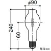 岩崎電気 セラミックメタルハライドランプ ≪FECセラルクスエースPRO≫ 垂直点灯形 110W FECスタータ内蔵形 BUD形 透明形 白色 E39口金 セラミックメタルハライドランプ ≪FECセラルクスエースPRO≫ 垂直点灯形 110W FECスタータ内蔵形 BUD形 透明形 白色 E39口金 M110CLSP-W/BUD 画像2