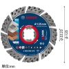 BOSCH X-LOCKダイヤモンドホイール 外径φ125mm 刃高12mm X-LOCKダイヤモンドホイール 外径φ125mm 刃高12mm 2608900670 画像2