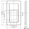 神保電器 スイッチコンセントプレート 1連用 スイッチコンセントプレート 1連用 WJC-5 画像2