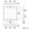 神保電器 継枠 2連用 13mmタイプ 継枠 2連用 13mmタイプ BAN-13-2-PW 画像2