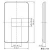 神保電器 コンセントプレート 1連用 1個口 コンセントプレート 1連用 1個口 WJE-1 画像2