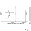 神保電器 コンセントプレート 4連用 9(2+1+3+3)個口 コンセントプレート 4連用 9(2+1+3+3)個口 WJE-2133 画像2
