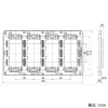 神保電器 絶縁取付枠 J・ワイドコンセント専用 4連用 絶縁取付枠 J・ワイドコンセント専用 4連用 WJK-4 画像2