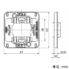 神保電器 取付枠 ミニプレート用 取付枠 ミニプレート用 SWJK-1 画像2