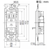 神保電器 【受注生産品】アースターミナル付接地シングルコンセント 15A 125V 金属枠 赤 【受注生産品】アースターミナル付接地シングルコンセント 15A 125V 金属枠 赤 JEC-BN-5GE-R 画像2