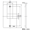 神保電器 ニューメタルプレート 1連用 ニューメタルプレート 1連用 BP-1A 画像2