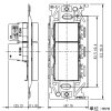 神保電器 3路+4路スイッチダブルセット ソリッドグレー 3路+4路スイッチダブルセット ソリッドグレー NKW02338SG 画像2