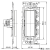 神保電器 3路チェックランプ付スイッチシングルセット ピュアホワイト 3路チェックランプ付スイッチシングルセット ピュアホワイト NKW01012PW 画像2