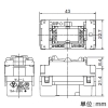 神保電器 表示灯なしスイッチ 4路 表示灯なしスイッチ 4路 WJ-4 画像3