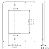 神保電器 2ピースコンセントプレート 100/200V併用接地専用 ピュアホワイト 2ピースコンセントプレート 100/200V併用接地専用 ピュアホワイト WJD-G-5226 画像2