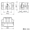 神保電器 ISDN用埋込モジュラジャック 8極8心用 ピュアホワイト ISDN用埋込モジュラジャック 8極8心用 ピュアホワイト JEC-BN-WUK8-PW 画像2